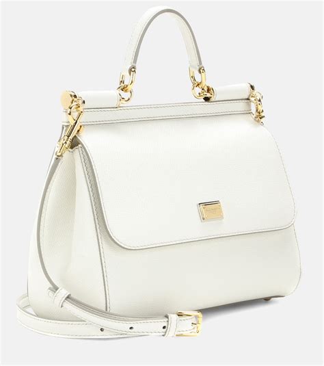 dolce gabbana miss sicily medium|Miss Sicily Medium leather shoulder bag in white .